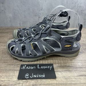 Keen~Women’s~Gray Whisper Closed Toe Sport Hiking Trail Sandals~Size 7